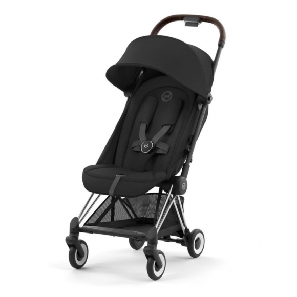 Прогулочная коляска Cybex Coya - Chrome Brown Sepia Black + дождевик + бампер