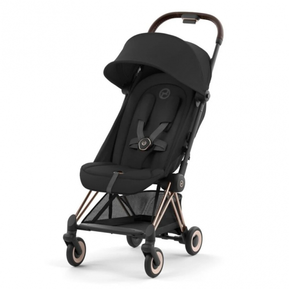 Прогулочная коляска Cybex Coya - Rosegold Sepia Black + дождевик + бампер
