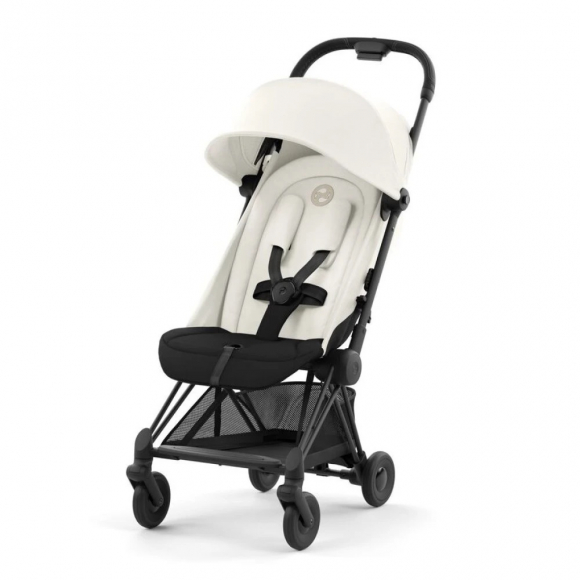 Прогулочная коляска Cybex Coya - Matt Black Off White с дождевиком