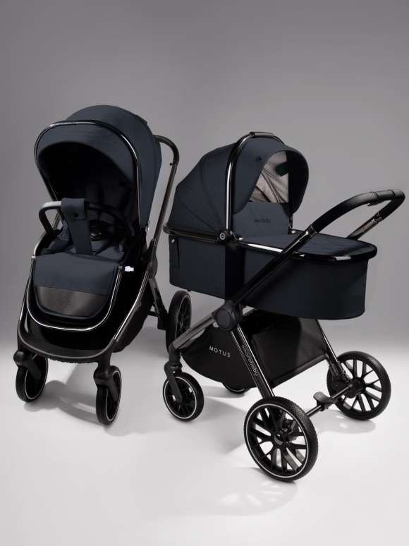 Коляска 2 в 1 Amarobaby MOTUS V2 - Серый 