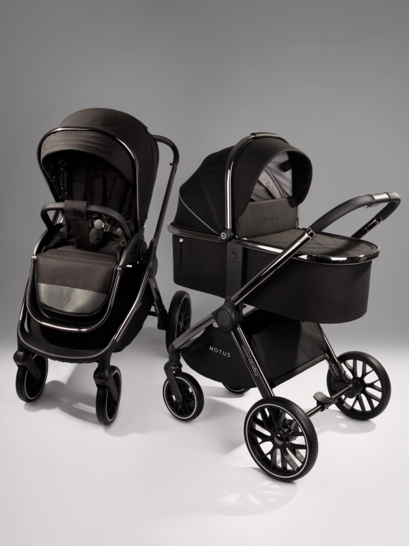 Коляска 2 в 1 Amarobaby MOTUS V2 - Черный 