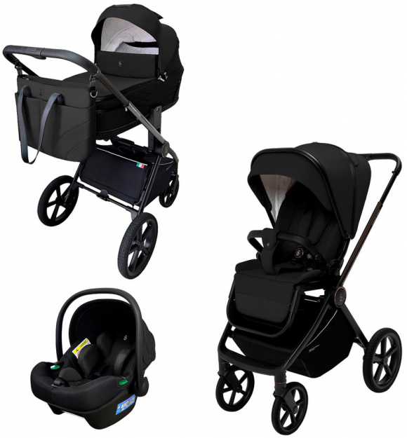 Коляска 3 в 1 Sweet Baby SBL Elegante Therma - Black