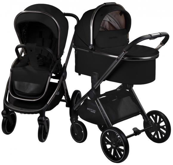 Коляска 2 в 1 Amarobaby Motus Premium Ecco - черный