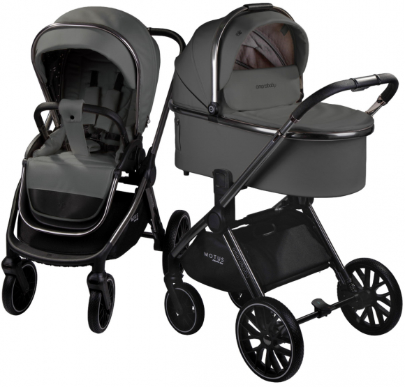 Коляска 2 в 1 Amarobaby Motus Premium Ecco - серый