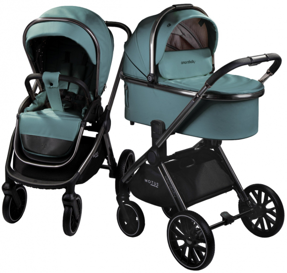 Коляска 2 в 1 Amarobaby Motus Premium Ecco - лагуна