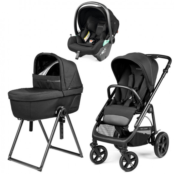 Коляска 3 в 1 Peg Perego Veloce TC Belvedere Lounge - True Black