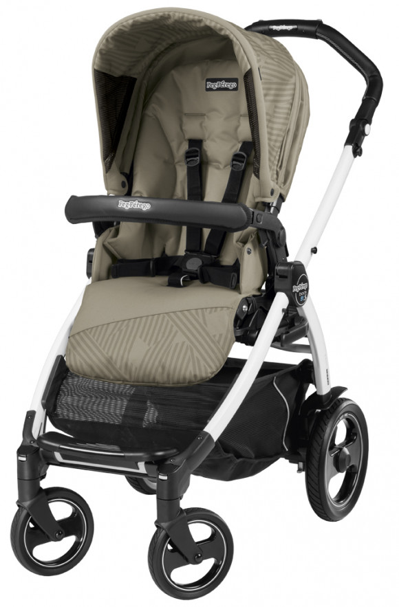 Прогулочная коляска Peg Perego Book 51 S Pop Up Sportivo (шасси White/Black) - Geo Beige