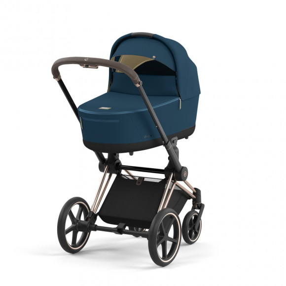 Коляска для новорожденных Cybex Priam IV (шасси Rosegold) - Mountain Blue