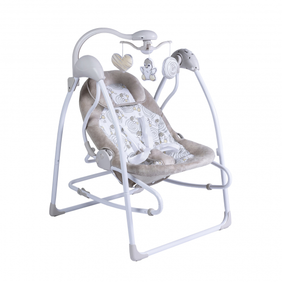 Электрокачели 2 в 1 Sweet Baby Pure Pinguino - Crema