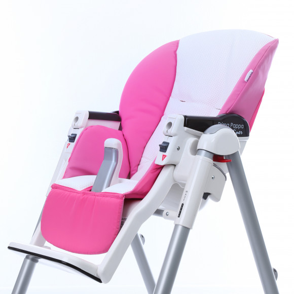 Сменный чехол сидения Esspero Sport к стульчику для кормления Peg-Perego Diner  - Pink/White