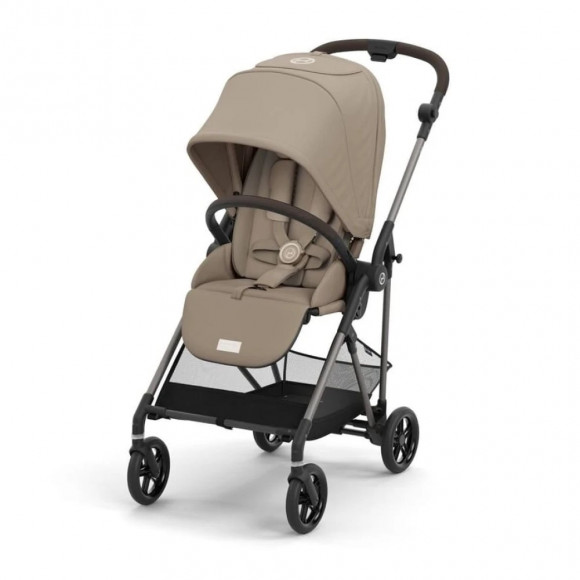 Прогулочная коляска Cybex Melio - Almond Beige с дождевиком