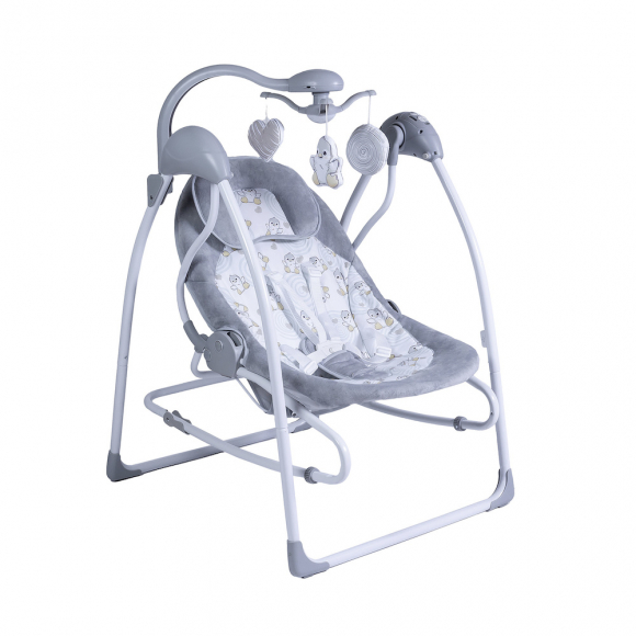 Электрокачели 2 в 1 Sweet Baby Pure Pinguino - Grigio