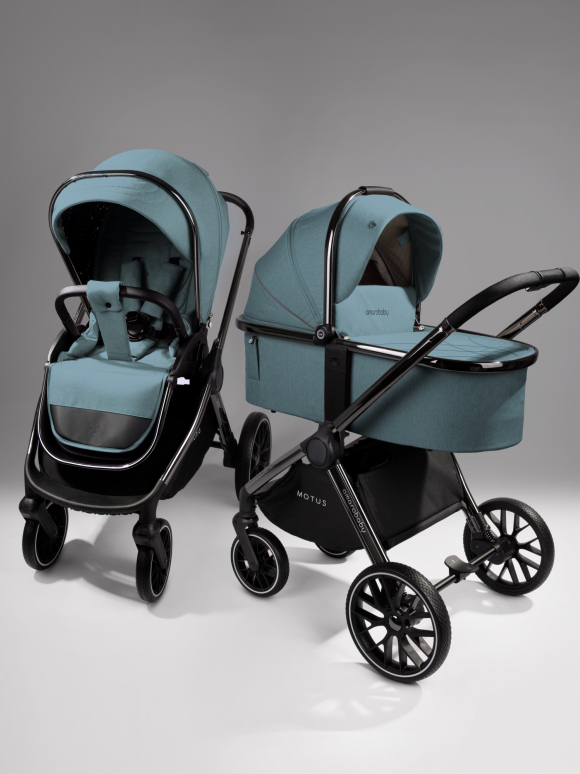 Коляска 2 в 1 Amarobaby MOTUS - Бирюзовый V2