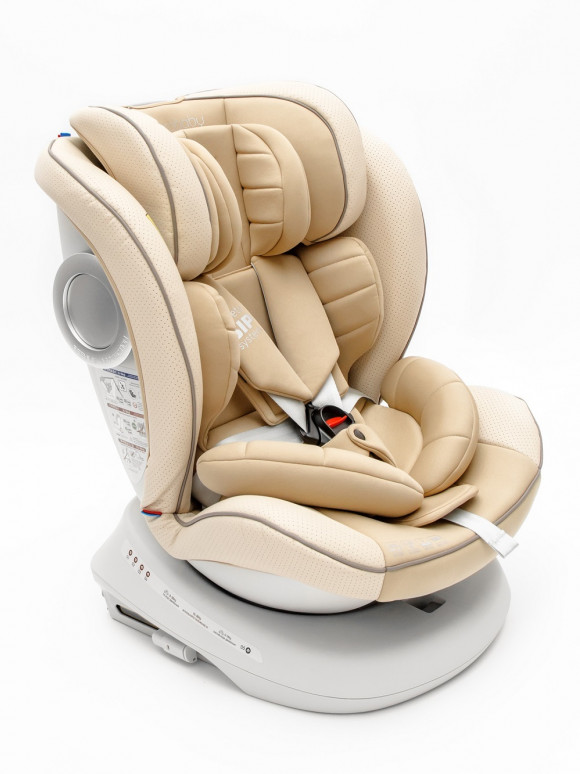 Автокресло Amarobaby CHAMPION, Isofix - Бежевый 