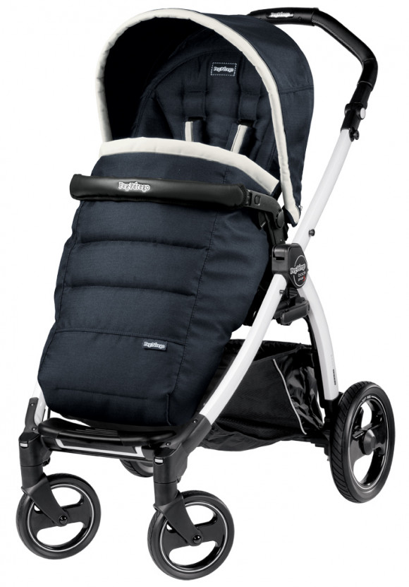 Прогулочная коляска Peg Perego Book S Pop Up Completo (шасси White/Black) - Luxe Blue