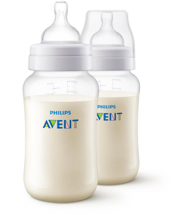 Бутылочка из полипропилена Avent Anti-colic 330 мл, 2шт, 3 мес+ SCF816/27