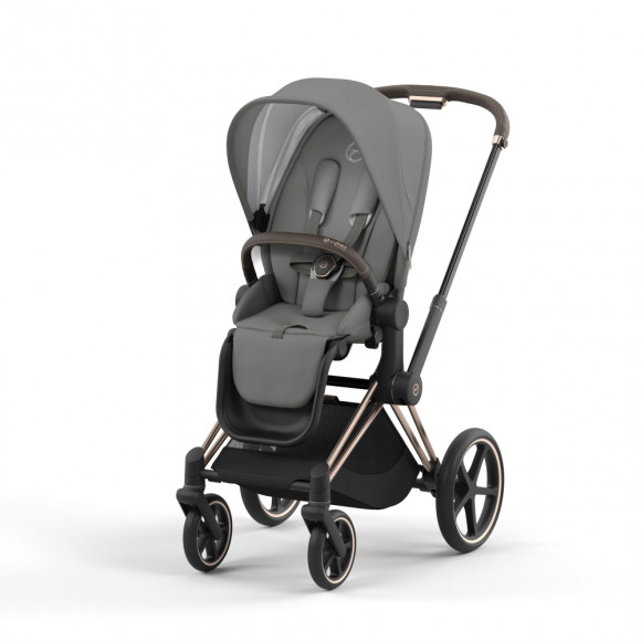 Прогулочная коляска Cybex Priam IV (шасси Rosegold) - Soho Grey