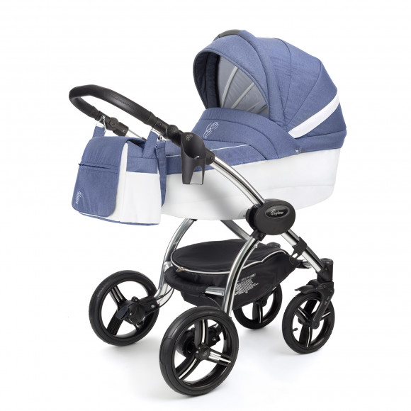 Коляска для новорожденных Esspero Grand I-Nova (шасси Chrome) - Jeans Blue