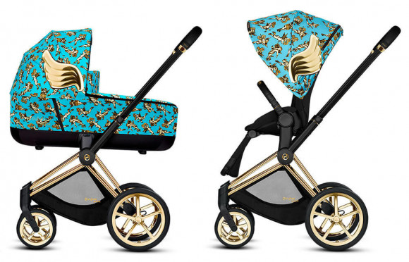 Коляска 2 в 1 Cybex Priam by Jeremy Scott Cherubs - Cherubs Blue