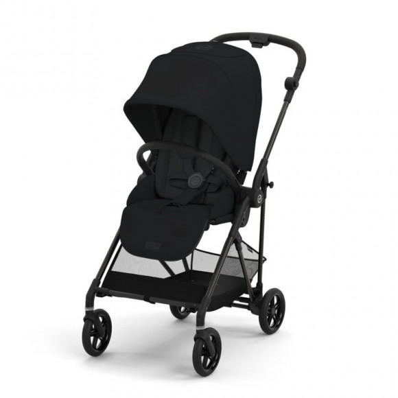 Прогулочная коляска Cybex Melio - Carbon Magic Black с дождевиком