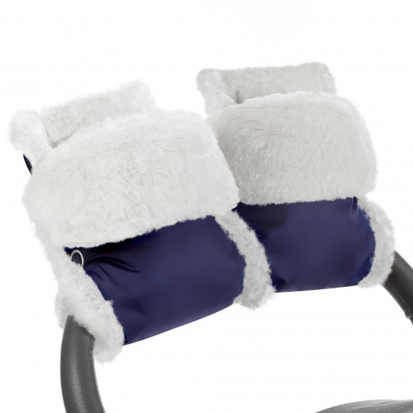 Муфта-рукавички для коляски Esspero Christer (Натуральная шерсть) - Navy