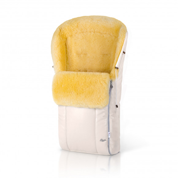 Конверт в коляску меховой Esspero Nicolas Leatherette (натуральная овчина) - Cream 