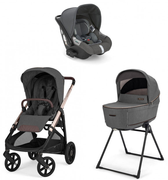 Коляска 3 в 1 Inglesina Aptica (DRW I-Size) с подставкой под люльку Stand Up - Velvet Grey 2025