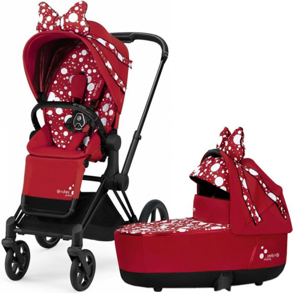 Коляска 2 в 1 Cybex Priam III Jeremy Scott Petticoat - Matt Black