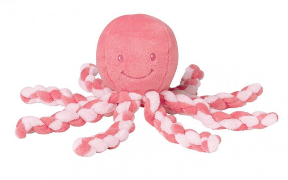 Мягкая игрушка Nattou Soft Toy Octopus Осьминог - 878715 Coral/Light Pink