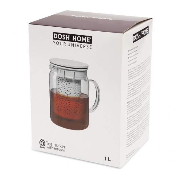 Чайник DOSH | HOME GRUS с ситечком - 1 л, серый