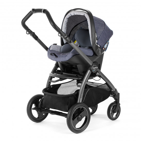 Автокресло Peg Perego Primo Viaggio SL на шасси Book 51S (шасси White/Black) - Denim