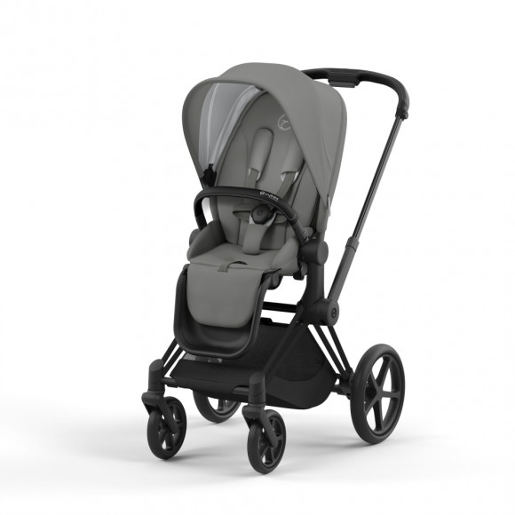 Прогулочная коляска Cybex Priam IV (шасси Matt Black) - Soho Grey