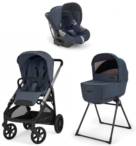 Коляска 3 в 1 Inglesina Aptica (DRW I-Size) с подставкой под люльку Stand Up - Resort Blue 2025
