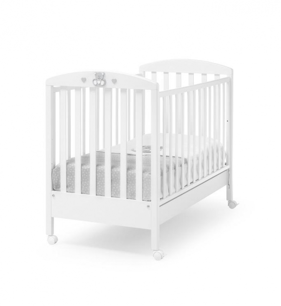 Детская кроватка Erbesi Charly - белый/серый