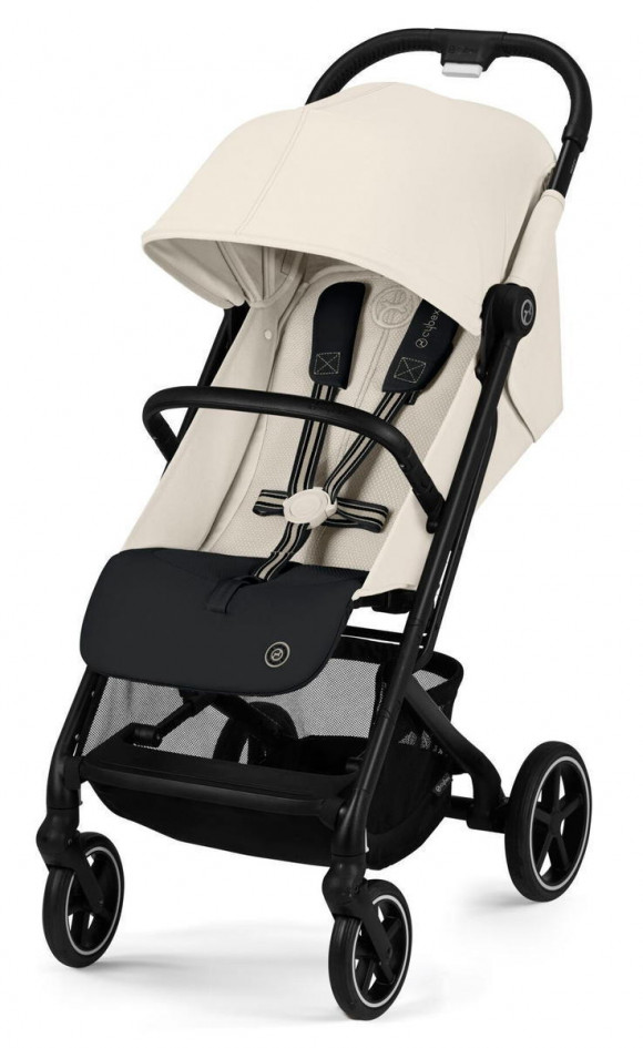Прогулочная коляска Cybex Beezy - Canvas White с дождевиком и бампером