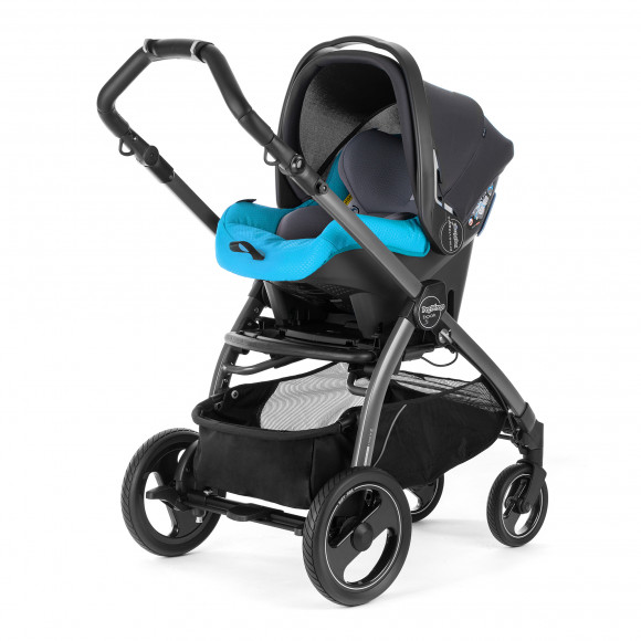 Автокресло Peg Perego Primo Viaggio SL на шасси Book S (шасси White/Black) - Bloom Scuba