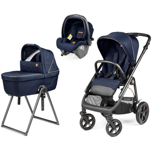 Коляска 3 в 1 Peg Perego Veloce TC Belvedere SLK - Blue Shine New