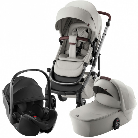 Коляска 3 в 1 Britax Römer Smile 5Z (автокресло BS PRO) - Linen Grey/Space Black