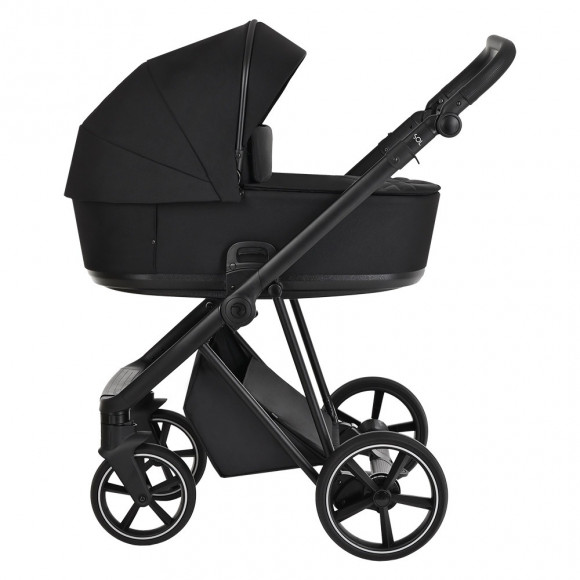 Коляска 2 в 1 Roan Sol - True Black/Black/руч.Черный