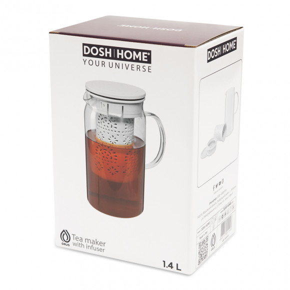 Чайник DOSH | HOME GRUS с ситечком - 1.4 л, серый