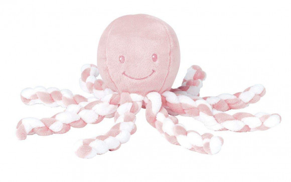 Мягкая игрушка Nattou Soft Toy Octopus Осьминог - 878753 Light Pink/White