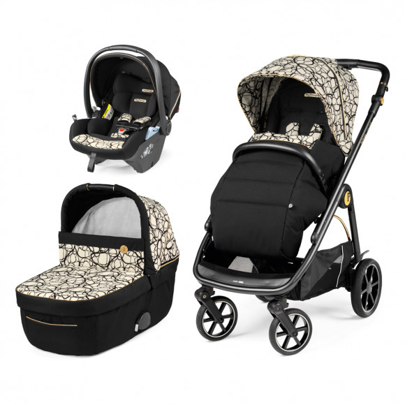 Коляска 3 в 1 Peg Perego Veloce Lounge Modular - Graphic Gold