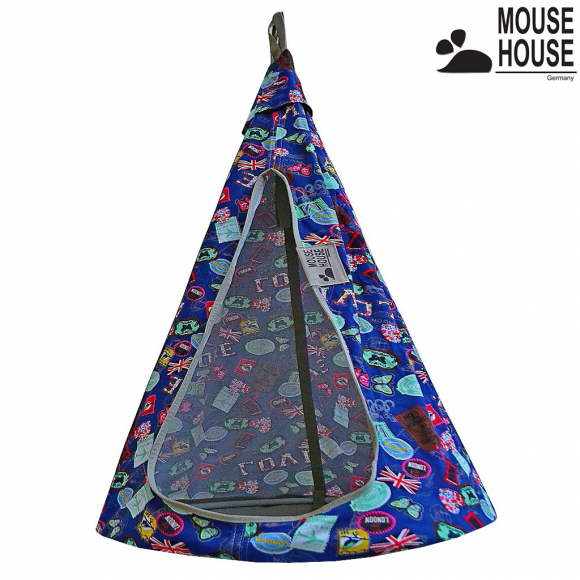 Гамак MOUSE HOUSE диаметр 80 см - Бирки синие