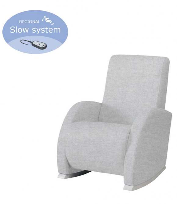 Кресло-качалка с Relax-системой Micuna Wing/Confort - White/Soft Grey