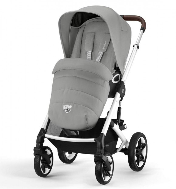 Прогулочная коляска Cybex Talos S Lux - SLV Stone Grey с дождевиком