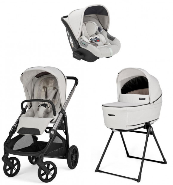 Коляска 3 в 1 Inglesina Aptica (DRW I-Size) с подставкой под люльку Stand Up - Opal Ivory 2025