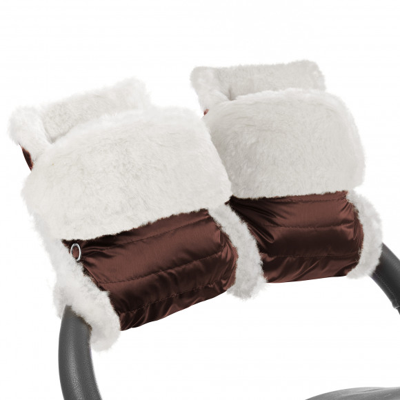 Муфта-рукавички для коляски Esspero Christer (Натуральная шерсть) - Mocca