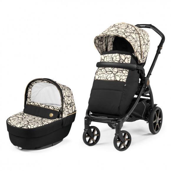 Коляска 2 в 1 Peg Perego Book Combo Elite - Graphic Gold