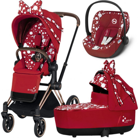 Коляска 3 в 1 Cybex Priam III Jeremy Scott Petticoat (Cloud Z) - Rosegold