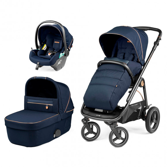 Коляска 3 в 1 Peg Perego Veloce TC Lounge - Blue Shine